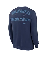 Nike Men's Navy Milwaukee Brewers Statement Ball Game Pullover Sweatshirt