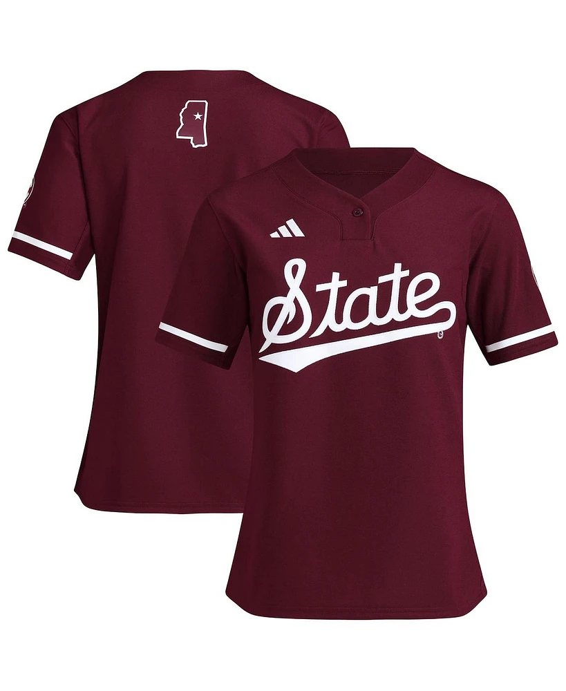 Adidas Women's Maroon Mississippi State Bulldogs Replica Softball Jersey