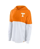 Fanatics Women's Tennessee Orange/White Tennessee Volunteers Backup Option Lightweight Pullover Hoodie