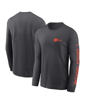 Nike Men's Anthracite Cleveland Browns All Out Long Sleeve T-Shirt
