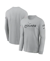 Nike Men's Gray Jacksonville Jaguars 2024 Salute to Service Long Sleeve T-Shirt