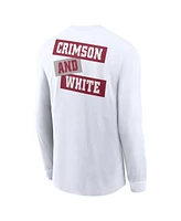 Nike Men's White Alabama Crimson Tide Two-Hit Classic Location Long Sleeve T-Shirt