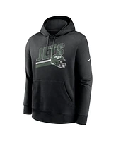 Nike Men's Black New York Jets Club Fleece Pullover Hoodie