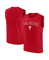 Nike Men's Red Philadelphia Phillies Knockout Performance Muscle Tank Top