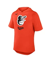 Nike Men's Orange Baltimore Orioles Tri-Blend Performance Hoodie T-Shirt