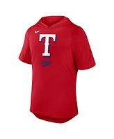Nike Men's Red Texas Rangers Tri-Blend Performance Hoodie T-Shirt