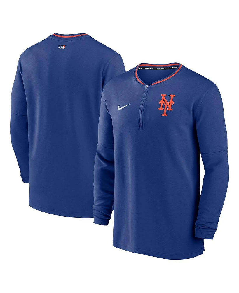 Nike Men's Royal New York Mets Authentic Collection Performance Half-Zip Top