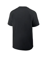 Nike Men's Black Pittsburgh Pirates Authentic Collection Raglan Short Sleeve Windshirt