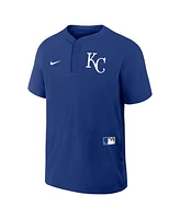 Nike Men's Royal Kansas City Royals Authentic Collection Raglan Short Sleeve Windshirt
