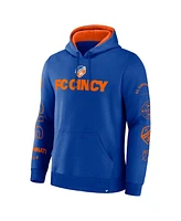 Fanatics Men's Royal Fc Cincinnati Penalty Kick Legacy Pullover Hoodie