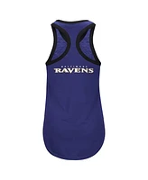 G-iii 4Her by Carl Banks Women's Purple Baltimore Ravens Tater Racerback Tank Top