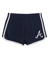 Outerstuff Toddler 2-Piece Navy Atlanta Braves Double Run T-Shirt & Shorts Set