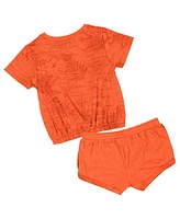 Colosseum Toddler 2-Piece Orange Miami Hurricanes Fern T-Shirt and Shorts Set