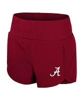 Colosseum Women's Crimson Alabama Tide Stop By Smocked High Waist Shorts