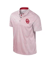 Colosseum Men's Crimson Oklahoma Sooners Big Tall Marty Rival Polo Shirt