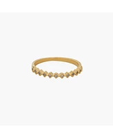 Thin Crystal Band Ring