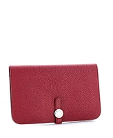 Pre-Owned Hermes Dogon Duo Combined Wallet Leather