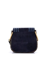 Pre-Owned Chloe Small Hudson Handbag Whipstitch Suede
