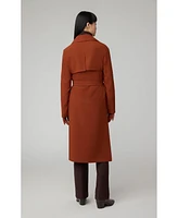 Soia & Kyo Women's Dimitra Relaxed-Fit Belted Trench With Shirt Collar