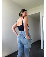 Freddy Women's Wr.up Snug Curvy Ripped Jeans