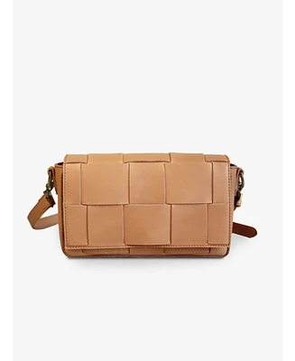 Able Mini Flap Woven Crossbody