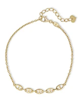 Devata Valentino Bracelet in 14k Gold, 6.5 in adj to 7.5 in, approx. 2.8 grams.