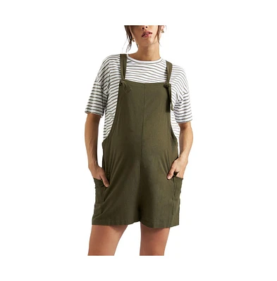 Ripe Maternity Terry Linen Playsuit