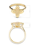 Devata Clover Ring in 14K Gold, Size 9, approx. 4.0 grams