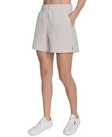 Calvin Klein Performance Women's Fleece Smocked-Waistband Shorts