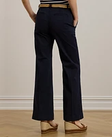 Lauren Ralph Women's Stretch Cotton Chino Flare Pants