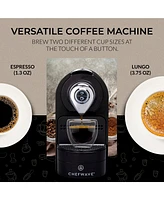 ChefWave Espresso Machine for Nespresso (Black), Capsule Holder and Cups Bundle