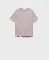 Mango Women's Short-Sleeved Cotton T-Shirt