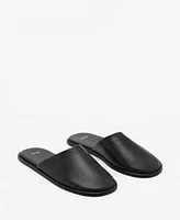 Mango Women's Backless Leather Shoes