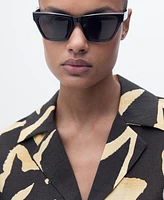 Mango Women's Printed Short-Sleeved Shirt