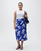 Mango Women's Floral Sarong Skirt