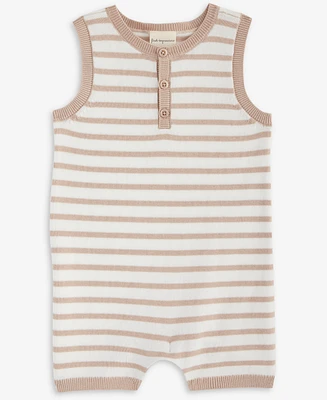 First Impressions Baby Seaside Striped Cotton Romper, Exclusively at Macy's
