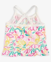 First Impressions Baby Girls Modern Tropical-Print Peplum Tank Top, Exclusively at Macy's