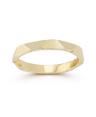 Rachel Zoe Fine Jewelry 14K Gold Geometric Band Ring