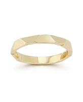 Rachel Zoe Fine Jewelry 14K Gold Geometric Band Ring