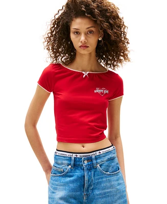 Tommy Girl Women's Logo Baby Tee