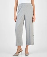 Kasper Women's High Rise Cropped Pull-On Pants