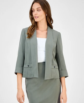 Kasper Women's 3/4-Sleeve Shawl-Collar Blazer, Regular & Petite