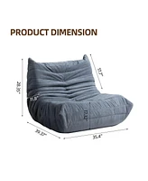 Floor Bean Bag Chair for Adults with Memory Foam Support Armless Lounger Sofa Home Office Apartment or Gaming Room-The Pop