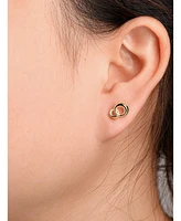 Devata Love Knot Stud Earrings in 14K Gold, approx. 2.0 grams.
