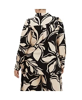 City Chic Plus Rosabella Print Shirt