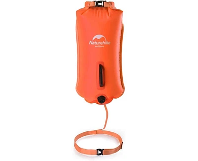 Naturehike 28L Safety Swim Buoy, Ultralight Tow Float & Dry Bag for Swimming, Kayaking, Snorkeling, Diving, Fishing with Adjustable Waist Belt