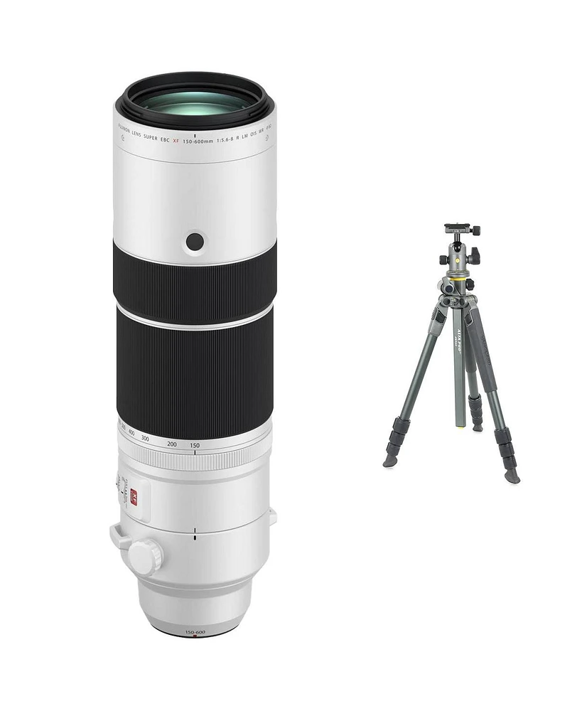 Fujifilm Xf 150-600mm f/5.6-8 R Lm Ois Wr Lens with Alta Pro 2+ 264AB 4-Section Aluminum Tripod