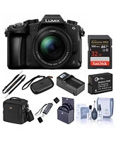 Panasonic Lumix Dmc-G85 Mirrorless Camera with 12-60mm f/3.5-5.6 Lumix G Power Ois Lens, Black, Bundle with 32GB Uhs-i Memory Card, Dmw-BLC12 Battery,