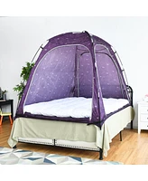 Bed Tent Indoor Privacy Play Tent on Bed with Carry Bag