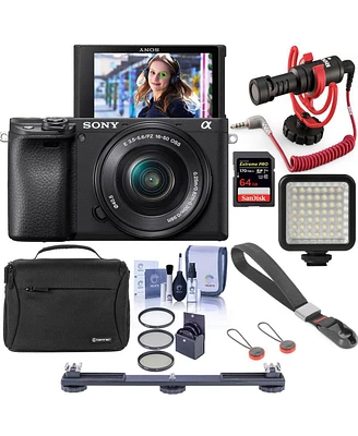 Sony Alpha a6400 24.2MP Mirrorless Digital Camera with 16-50mm f/3.5-5.6 Oss Lens